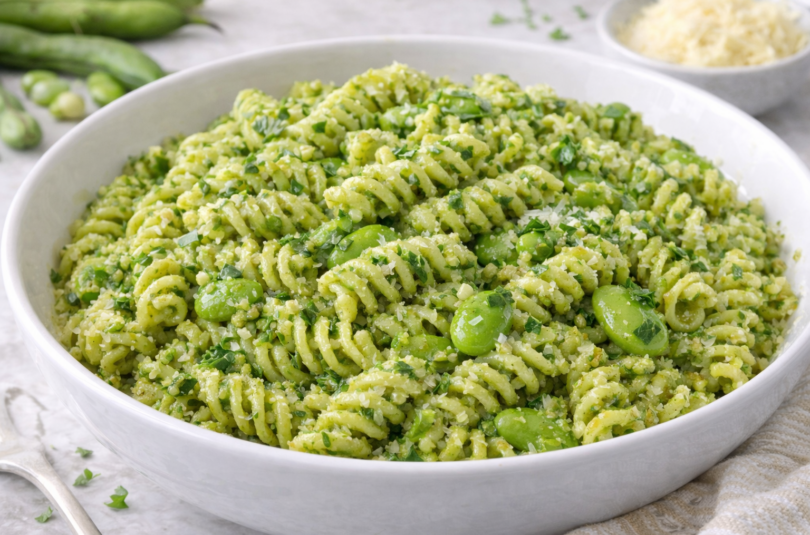 Fusilli al pesto di fave