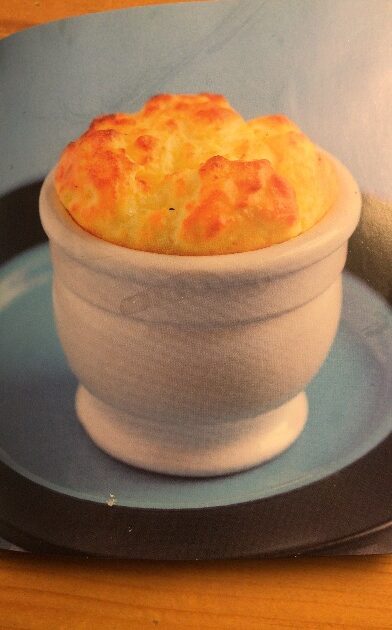 Soufflé di patate al Roquefort